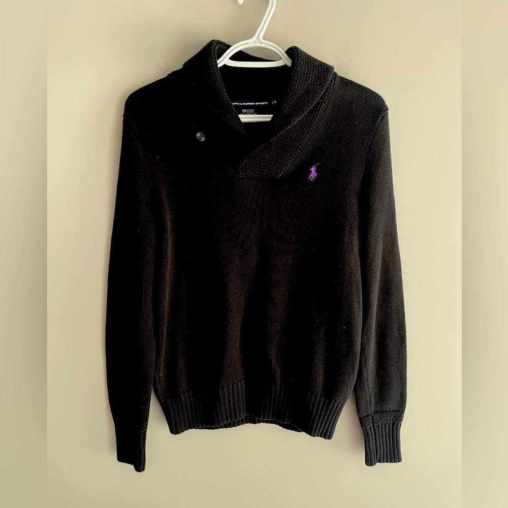 Ralph Lauren black cotton sweater